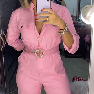 Pink Long Jumpsuit